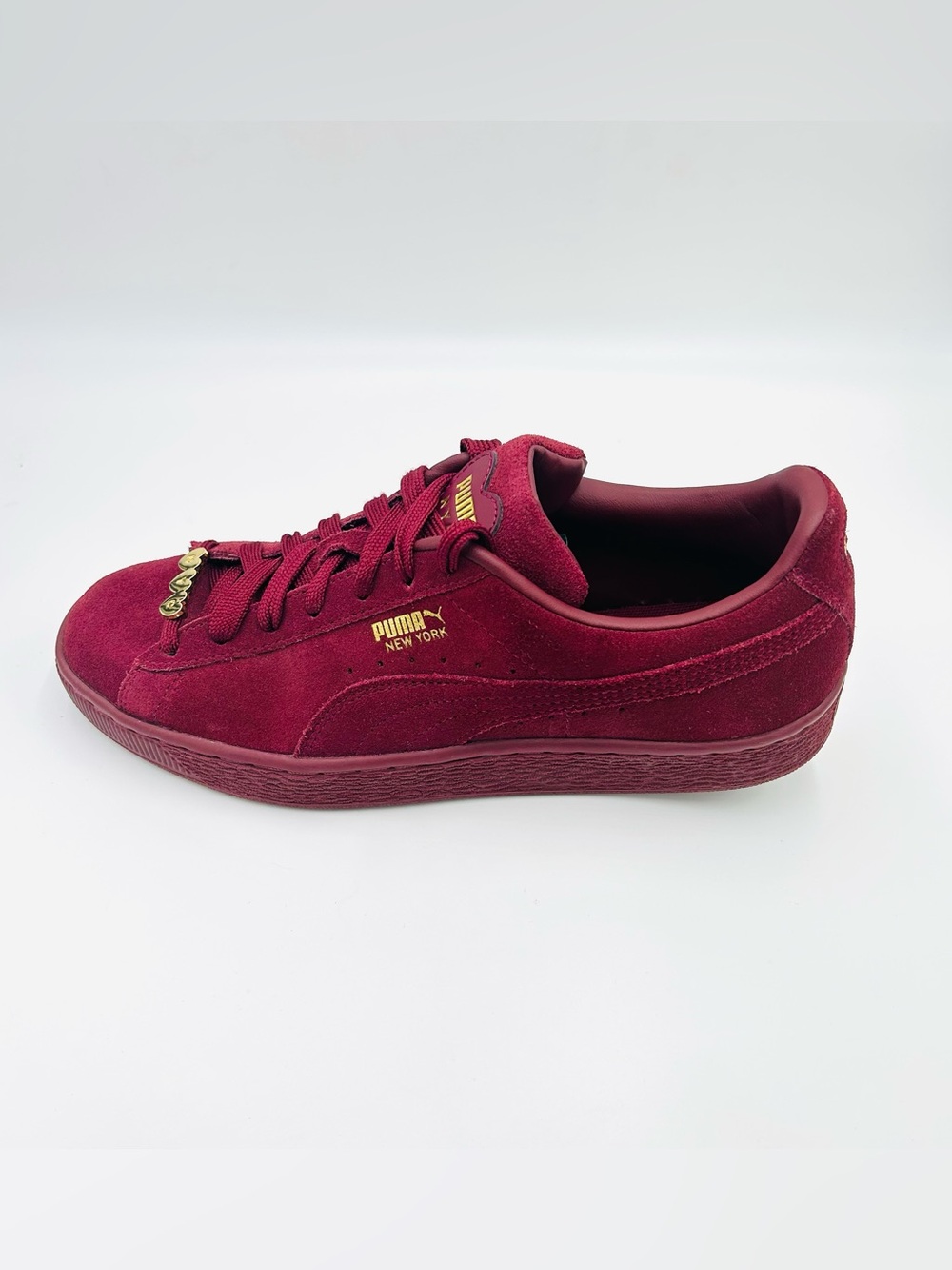 Puma Suede Classic NYC Flagship Sneakers Women 9 Zinfandel Gold Big Apple - Picture 6 of 11